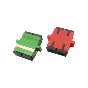 SC/APC to SC/APC Duplex Singlemode Plastic Fiber Optic Adapter